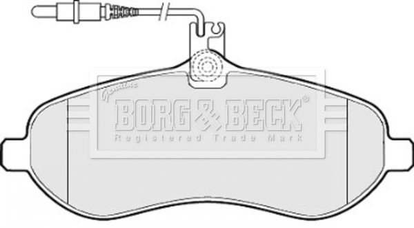 BORG & BECK stabdžių trinkelių rinkinys, diskinis stabdys BBP2030